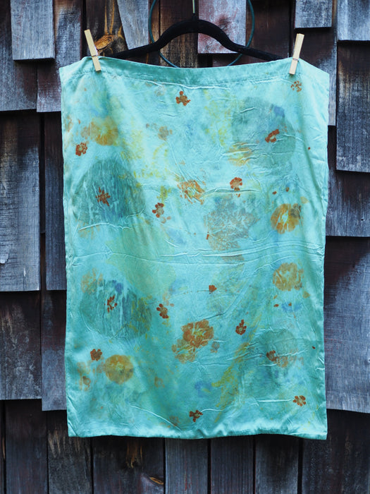 Ecoprinted Silk Pillow Cases