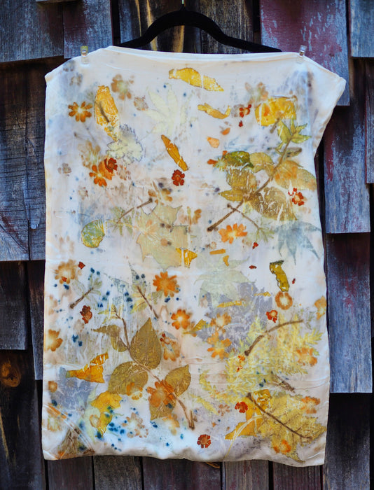 Ecoprinted Silk Pillow Cases