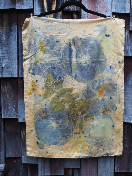 Ecoprinted Silk Pillow Cases