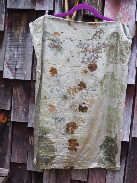 Ecoprinted Silk Pillow Cases