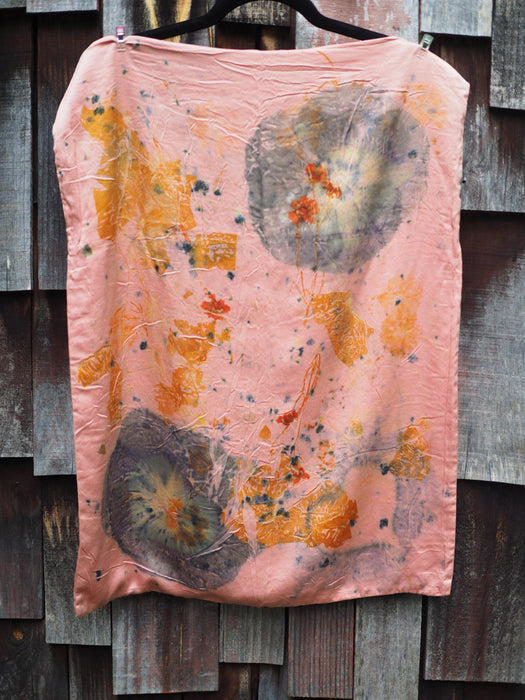 Ecoprinted Silk Pillow Cases