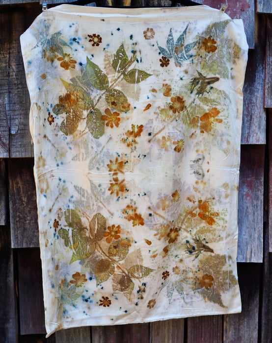 Ecoprinted Silk Pillow Cases