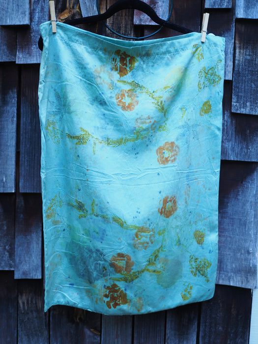Ecoprinted Silk Pillow Cases