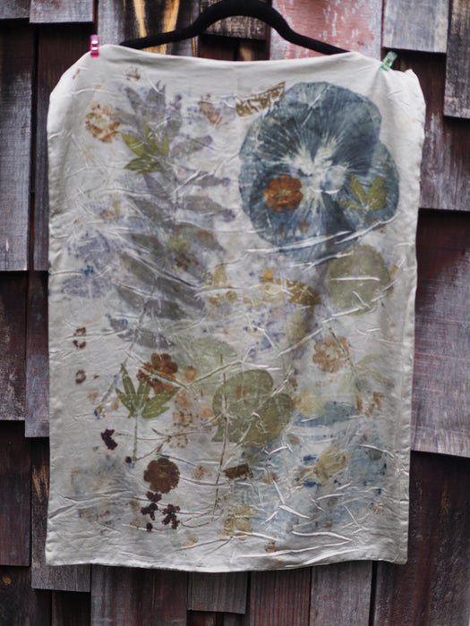 Ecoprinted Silk Pillow Cases