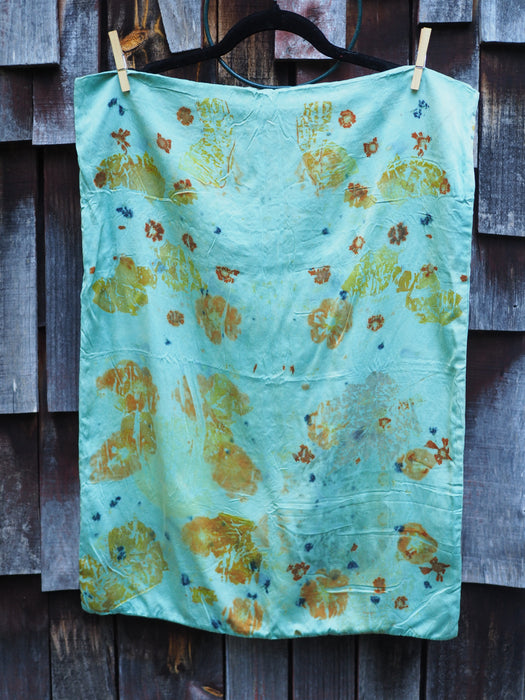 Ecoprinted Silk Pillow Cases