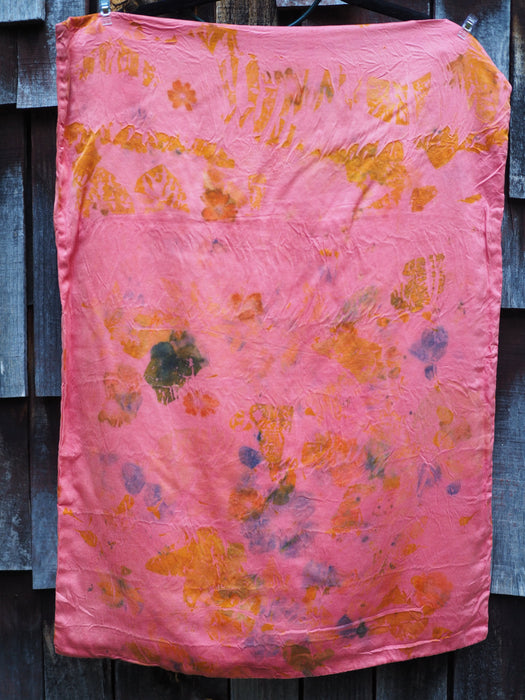 Ecoprinted Silk Pillow Cases