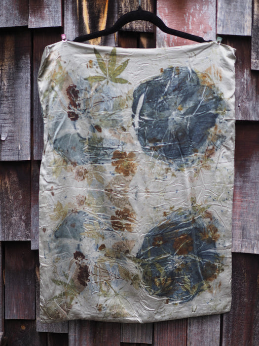 Ecoprinted Silk Pillow Cases