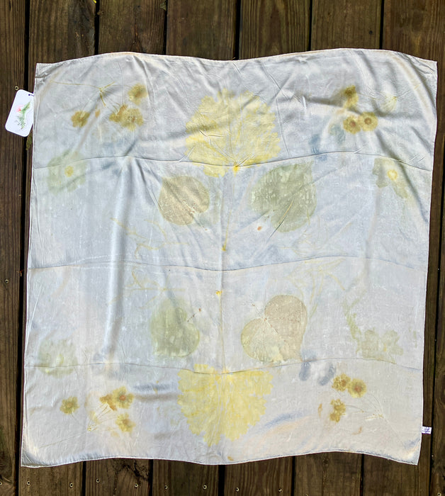 Ecoprinted Square Silks - Large