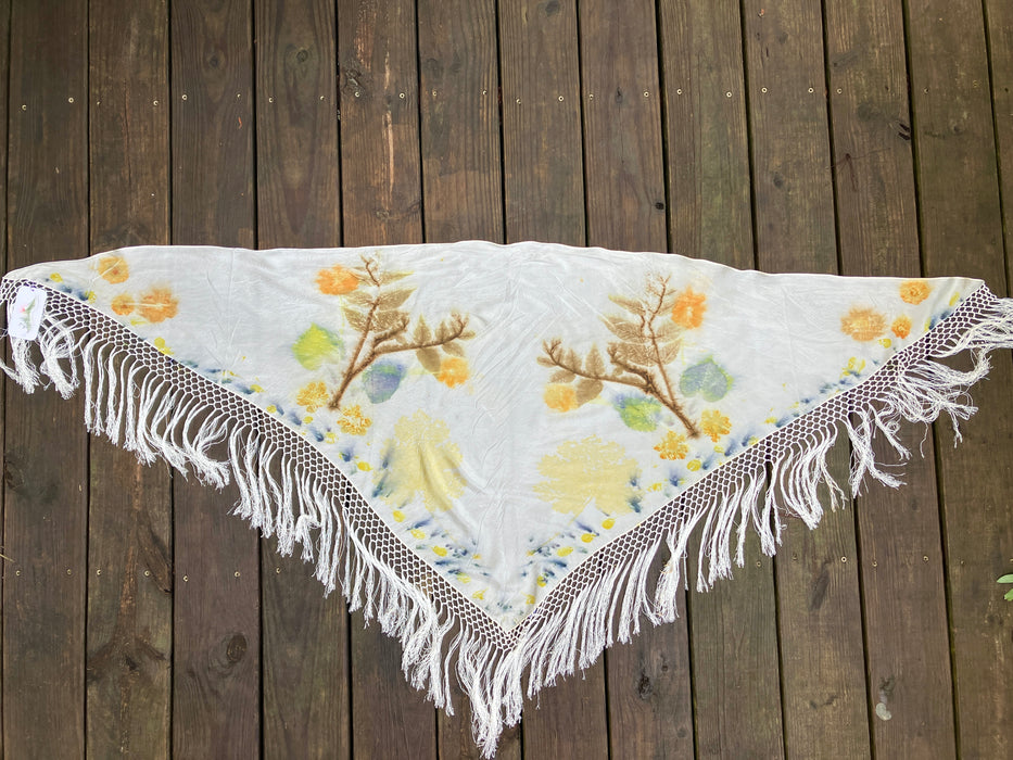 Triangle Silk with Fringe