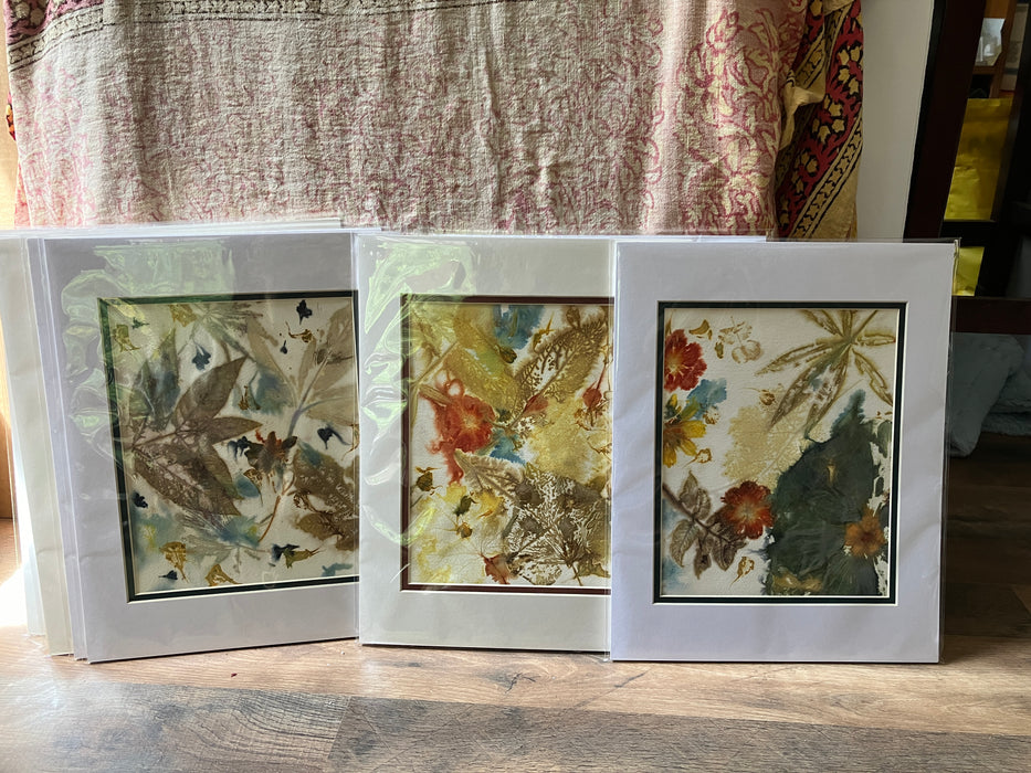 Matted ecoprint paper