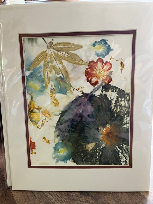 Matted ecoprint paper
