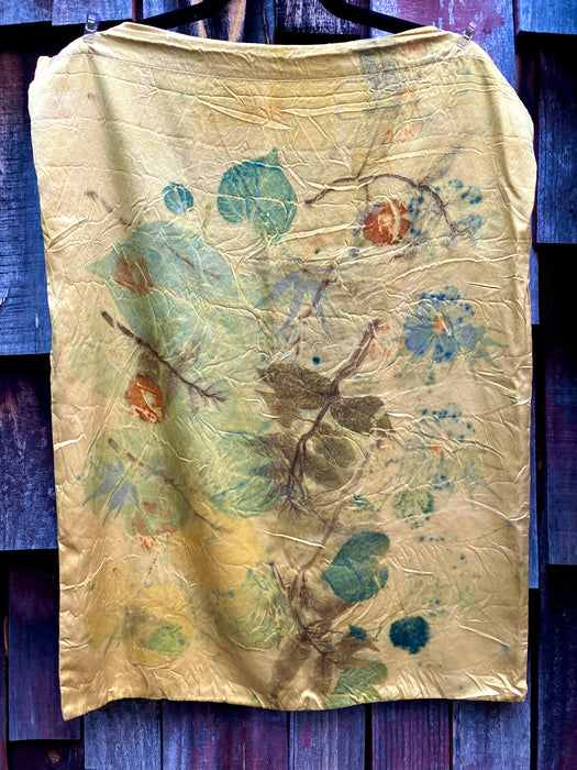 Ecoprinted Silk Pillow Cases