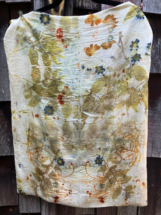 Ecoprinted Silk Pillow Cases