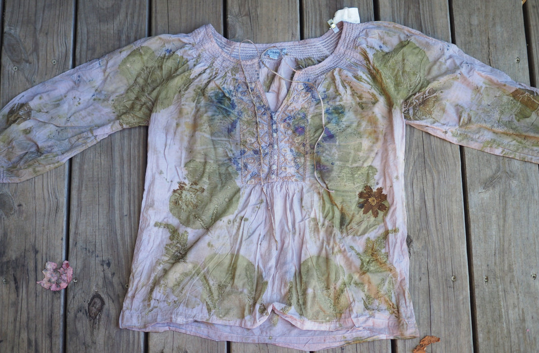 Ecoprinting with Iron and Tannins, June 8