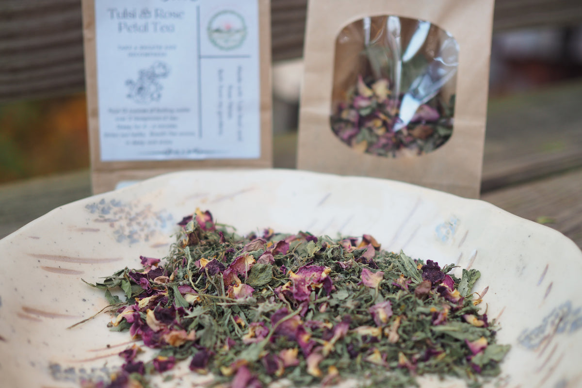 Tulsi Rose Tea– daughters-of-the-red-sunset