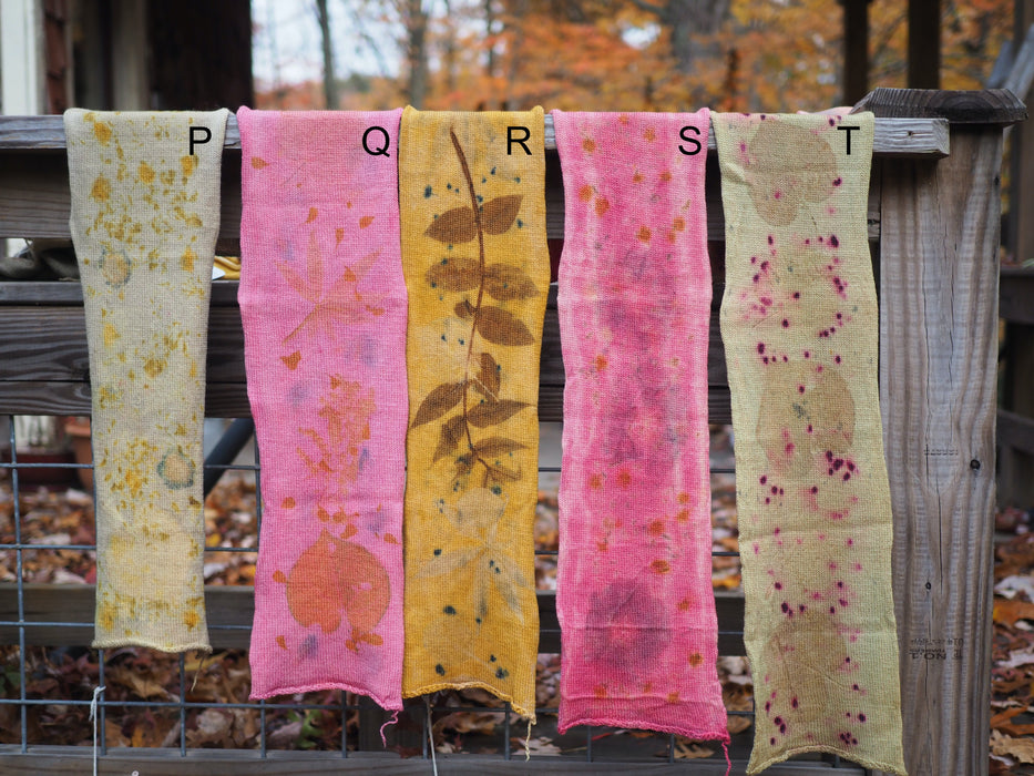 Sock Blanks - Naturally Dyed & Ecoprinted