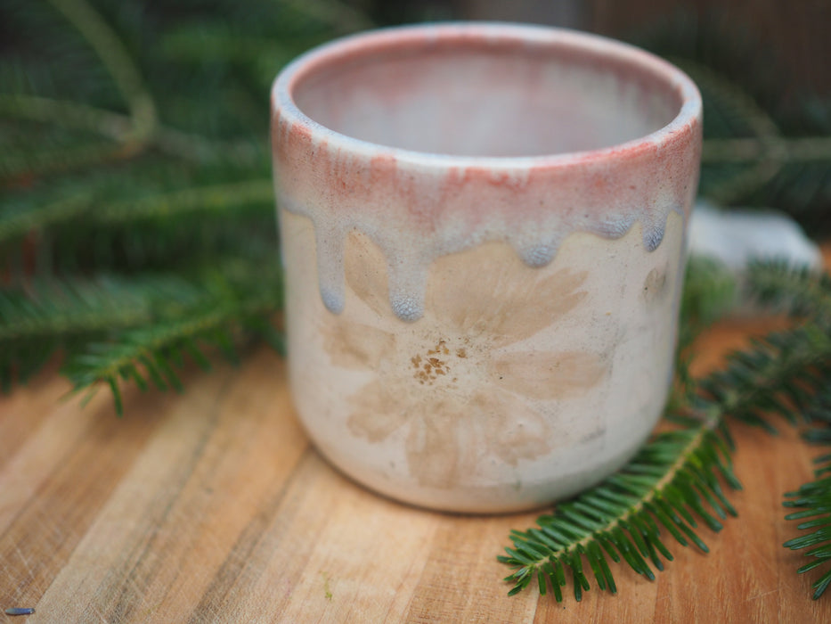 Ecoprinted Coreopsis Cup
