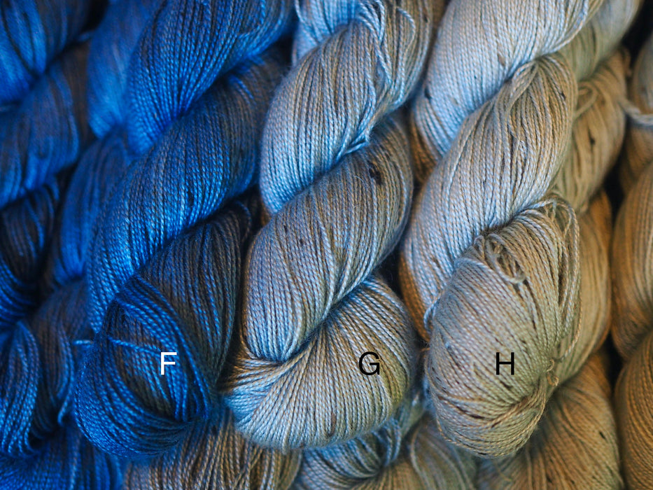Silk, Mohair, Merino, & Viscose Yarn, Fingering wt.